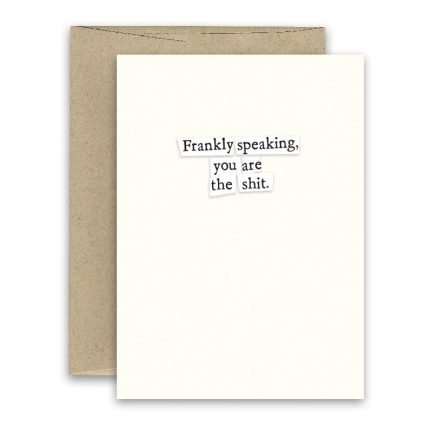 Frankly Speaking' Simply Put ' Card