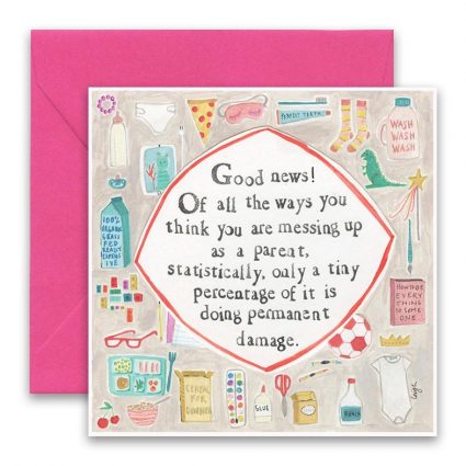 Messing Up Greeting Card