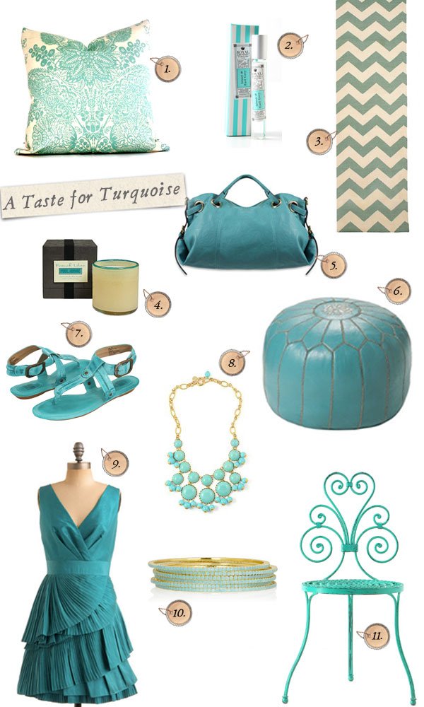 A Taste for Turquoise – Style Board