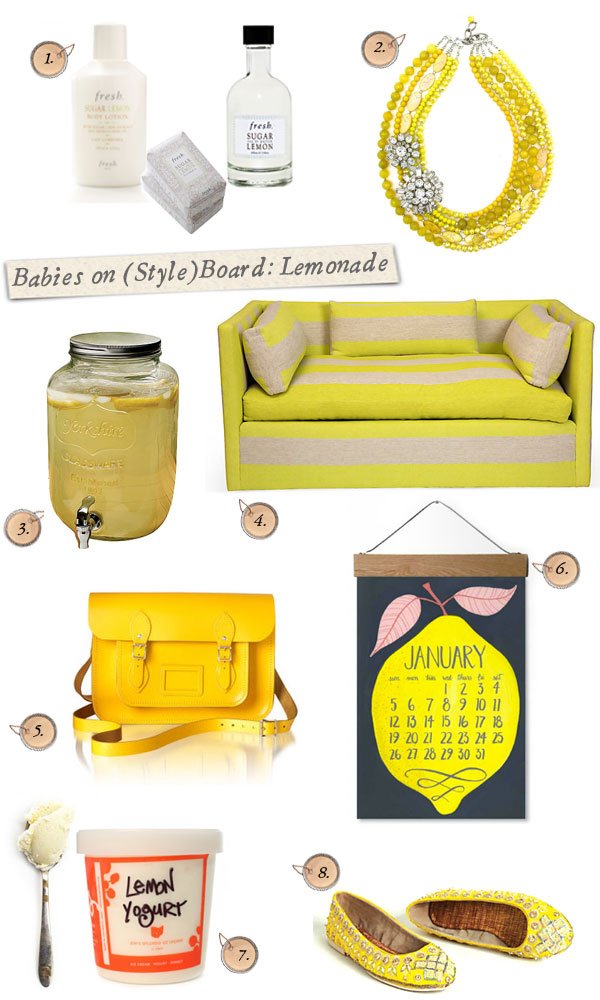 Babies on (Style) Board ~ Craving: Lemonade