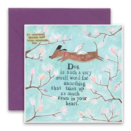 Dog Is A Small Word Greeting Card