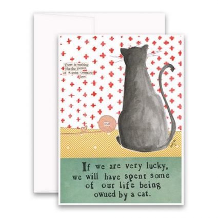 Owned By A Cat Greeting Card