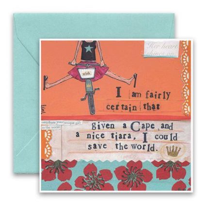 Cape & Tiara Greeting Card