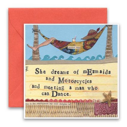 Mermaids & Motorcycles Greeting Card