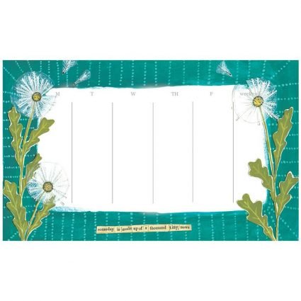 Dandelion Weekly Calendar Pad