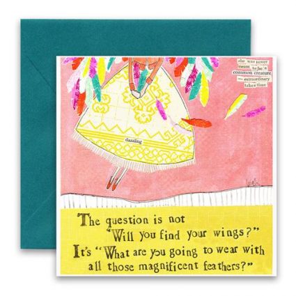 Feathers Greeting Card