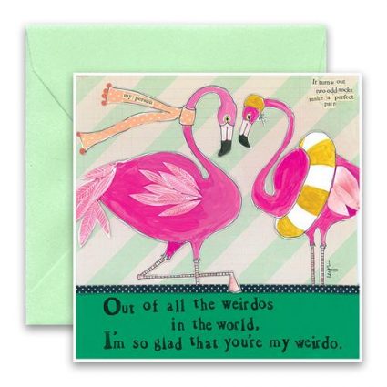 Flamingo Greeting Card