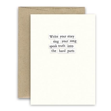 Write Your Story ' Simply Put ' Card