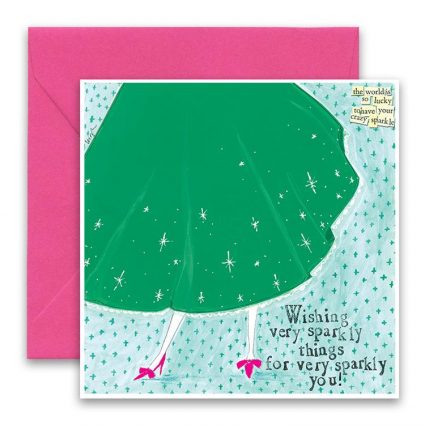 Crazy Sparkle Greeting Card