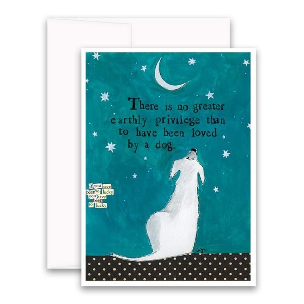 Loved By A Dog Greeting Card