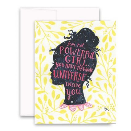 Universe Girl Greeting Card