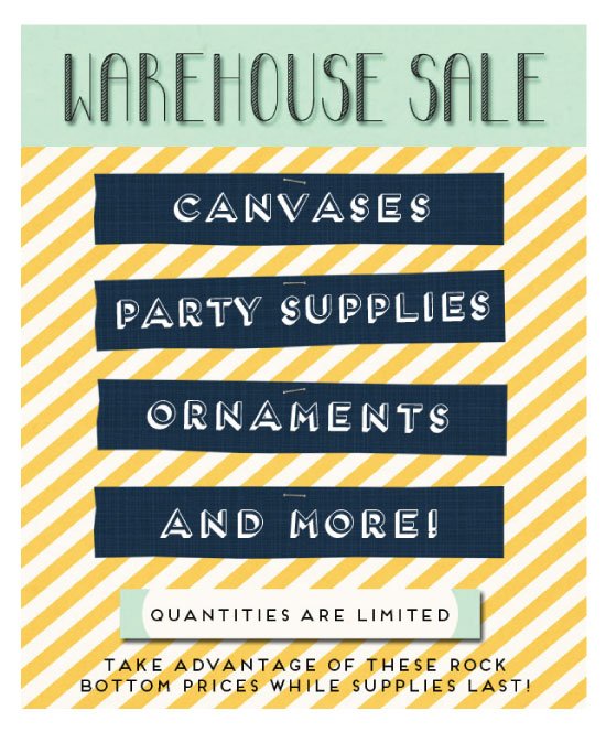 We are moving! (And having a warehouse sale!)